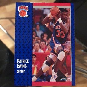1991 Fleer Patrick Ewing Card